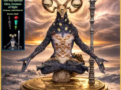 Elden Ring Nightreign Libra Creature of Night 3D print model