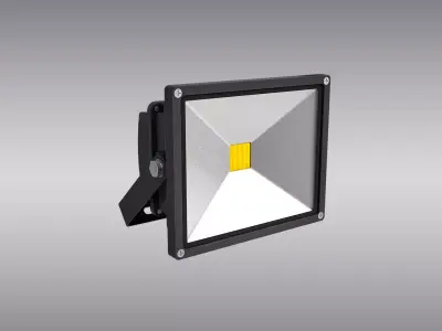 LED Floodlight Low-poly 3D model