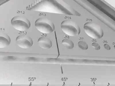 Ultimate Multi Functional Carpenters Square 3D print model