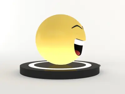 Emoji Lamp - Funny face 3D model