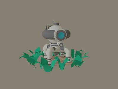scifi robot 3D model from CGTrader