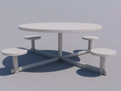 Park Seats 3D model