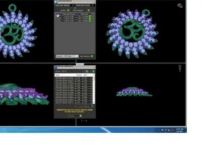 Spiritual Om Pendant 3D print model