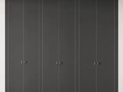 172 cabinet furniture 04 minimal wardrobe kit P01 cupboard 3D model