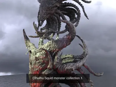 Cthulhu Horror collection 1 3D Model Pack