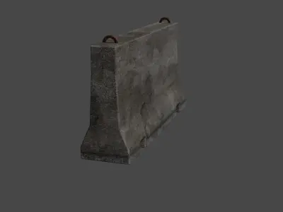 Concrete block 3D model order