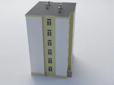 Apartment building 3D model