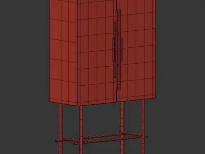 Ellender Bar Cabinet 3D model