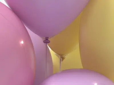 Balloon Stand 3D model