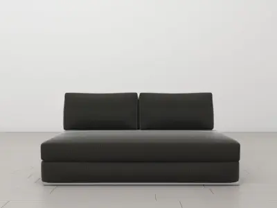 UrbanMod Modern Reversible Sectional Sofa Gray and White 3D model