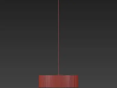 EQUATOR WHITE OVERSIZED PENDANT LIGHT 3D model