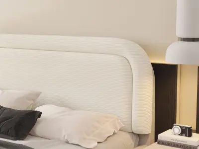 Comfortable bedroom interior scene  3D model