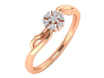 Women Ring Render 3dm STL MTL SLC JCD OBJ FBX Details 3D print model 15