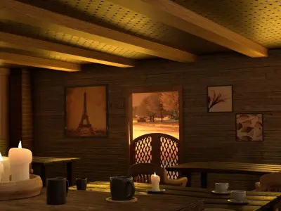 Coffee Shop 3D model