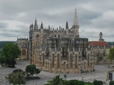  European Town Low-poly 3D model 3D model