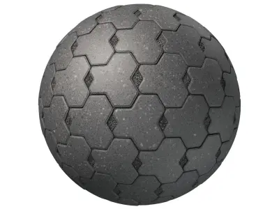 Hexagonal modern black paving texture Texture
