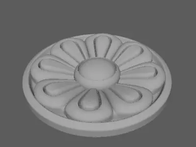 rosette flower Free 3D model buy