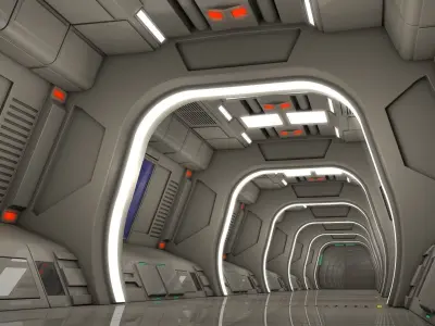 Sci Fi Corridor 3D model