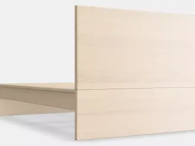 MALM Bed frame high 46 3D model
