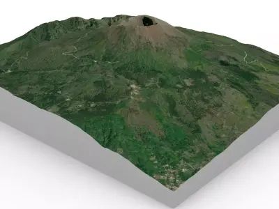 Vesuvio volcano 3D model