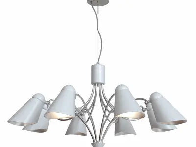 Hanging chandelier Lovato 2666-8P and 2667-8P 3D model