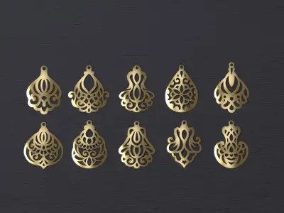 Pendants frames Pack light models 3D print model