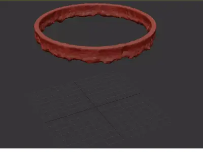 High Quality - Waterfall Fountain 3D Animation Low-poly 3D model