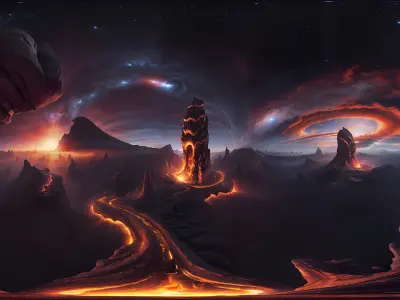 HDRI Alien Places Vol2 Low-poly 3D model