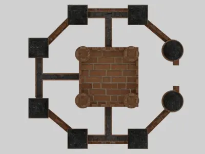 Blender 3D model Castle Free 3D model