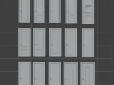Doors Collection - 33 pieces 3D model  3D model