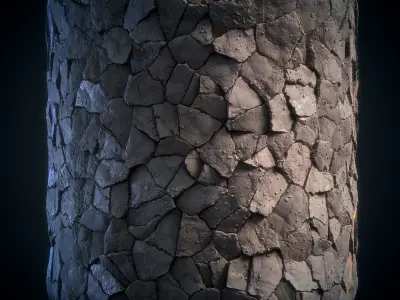 Stone Floor Material - VOL 12 - Maps - SBsar Texture