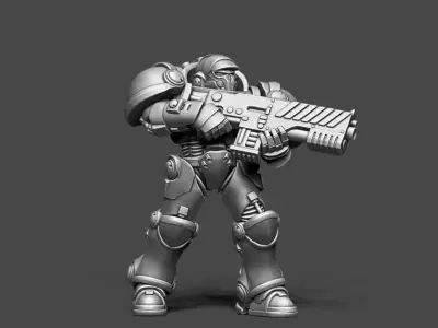 Trooper In space - 35mm scale 3D print model