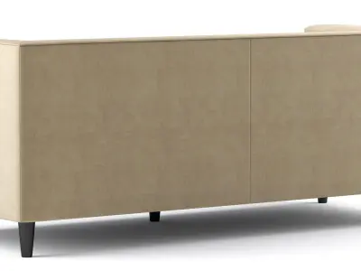 Taylor Velvet Sofa Meridian Furniture 3D model