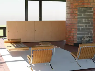 GLASS HOUSE 3D model get