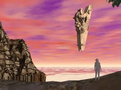 ARN-01 Sci-Fi Frigate 3D print model