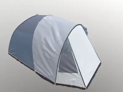 Black Out Air Tent Camping 3D model