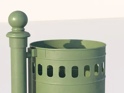 vienna public dustbin 3D model