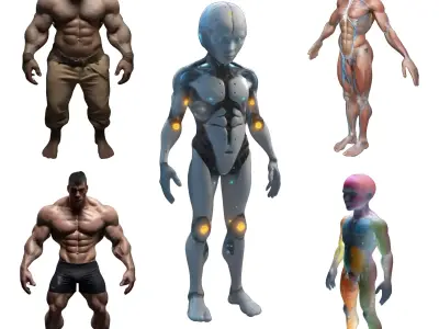 Advanced Human Body Study Collection 3D print model