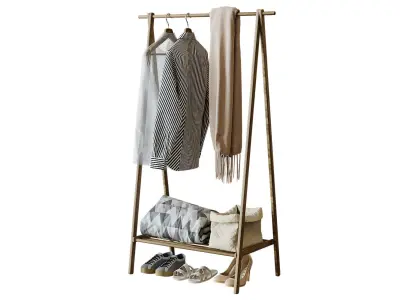 Wooden Floor Hanger CRB-01 3D model