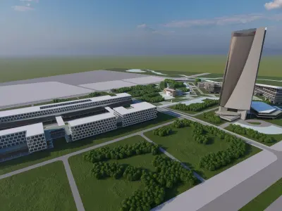 city- urban 3D model purchase
