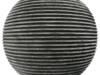 Ribbed Concrete wall 02- Seamless Texture