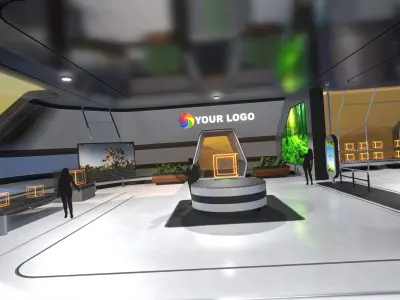 3D Showroom Level Kit Vol 20 Low-poly 3D model