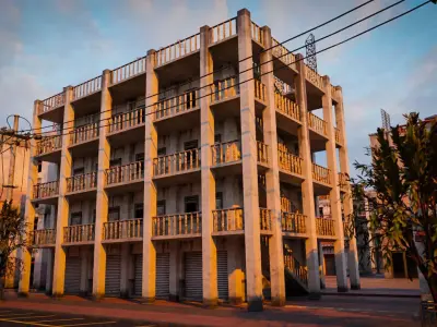 BUILDING URBAN AREA HONGKONG JAPAN CHINA ASIAN 10 Low-poly 3D model