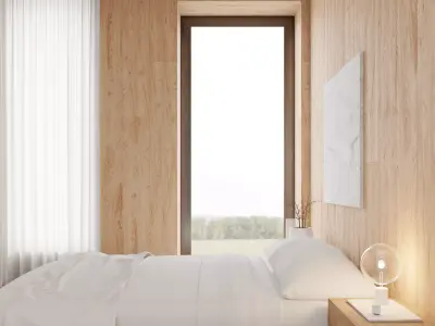 Living Room and Kitchen with Dinning Set Low-poly-136 Low-poly 3D model