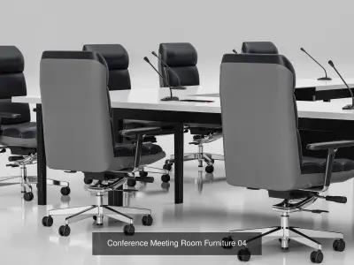 Conference Meeting Room Furniture vol 5 3D Model Pack