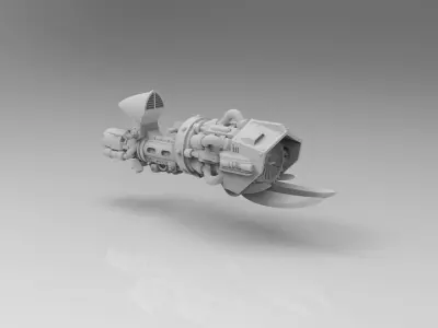 Jetbike with Gang Queen 3D print model