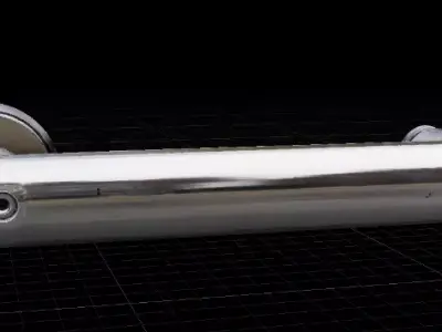 Modern Door Handle 3D Model Realistic Interior Hardware Low-poly 3D model