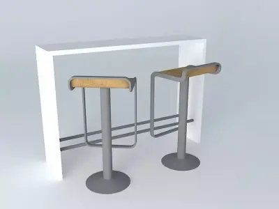 bar chair Free 3D model
