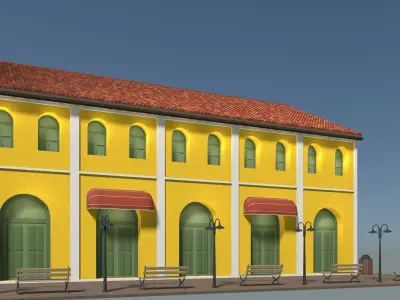 Retro street 25T02 3D model