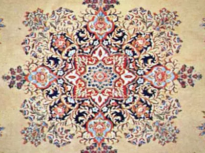 Persian carpet second series Low-poly 3D model